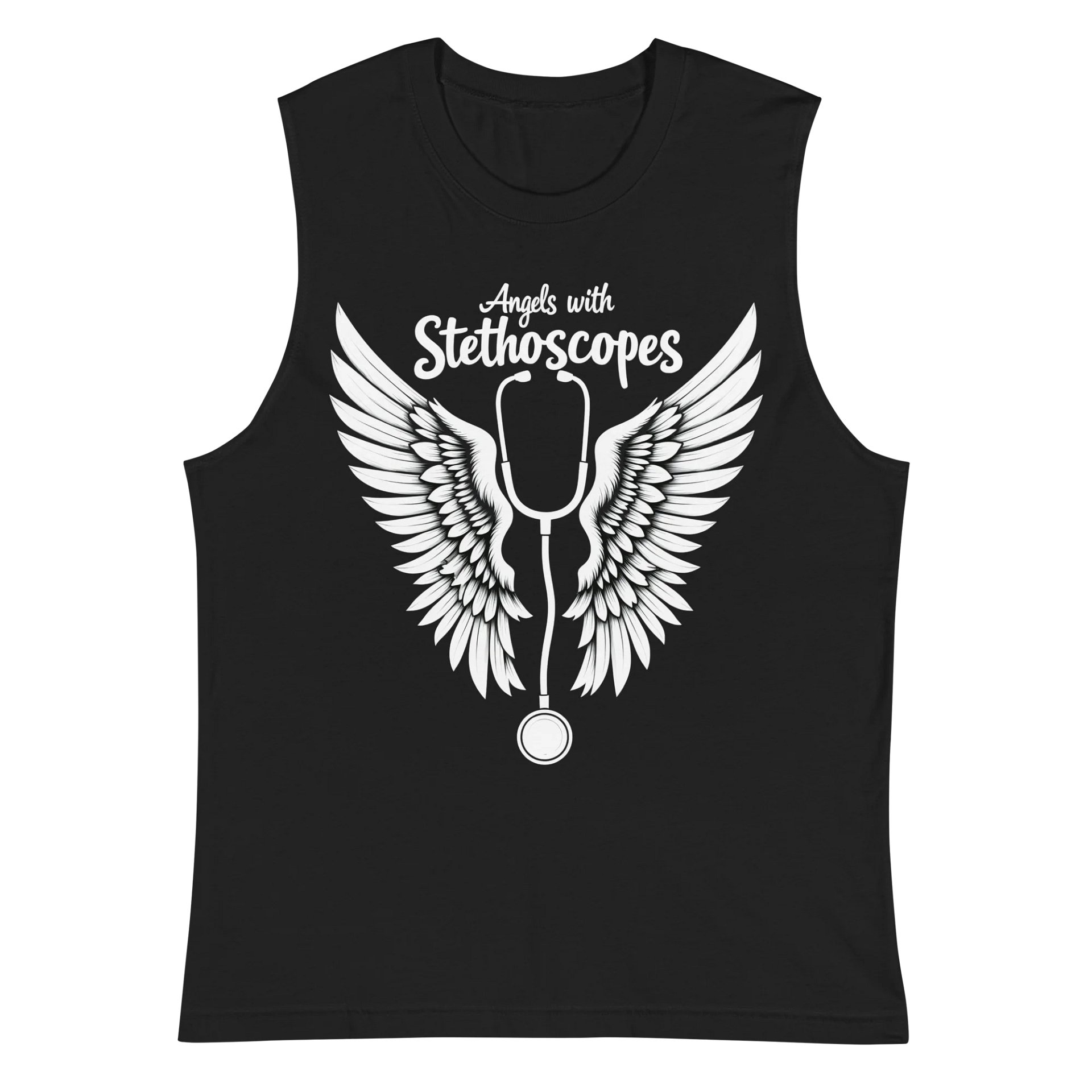 Angel Stethoscope Muscle Tank product image (2)