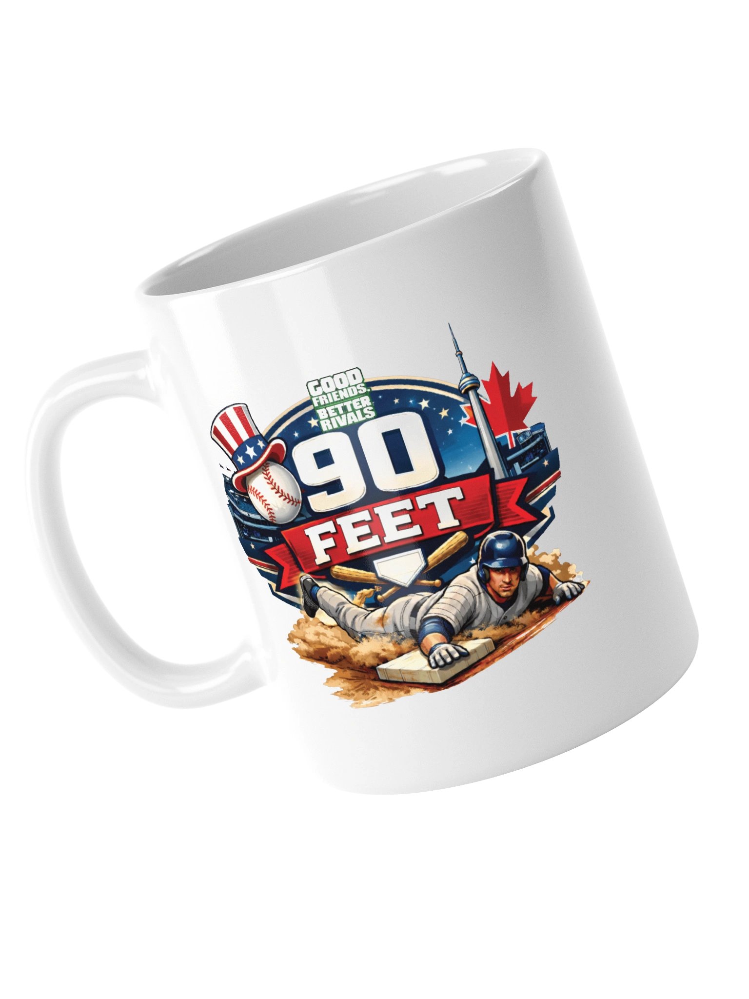 Round the Bases White Mug product image (5)