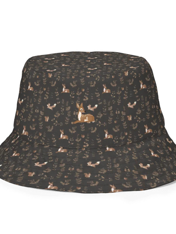 Forest Fox Wonderland Pattern Reversible Wonderland Bucket Hat product image (1)