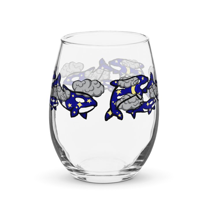midnight orca stemless wine glass product image (2)