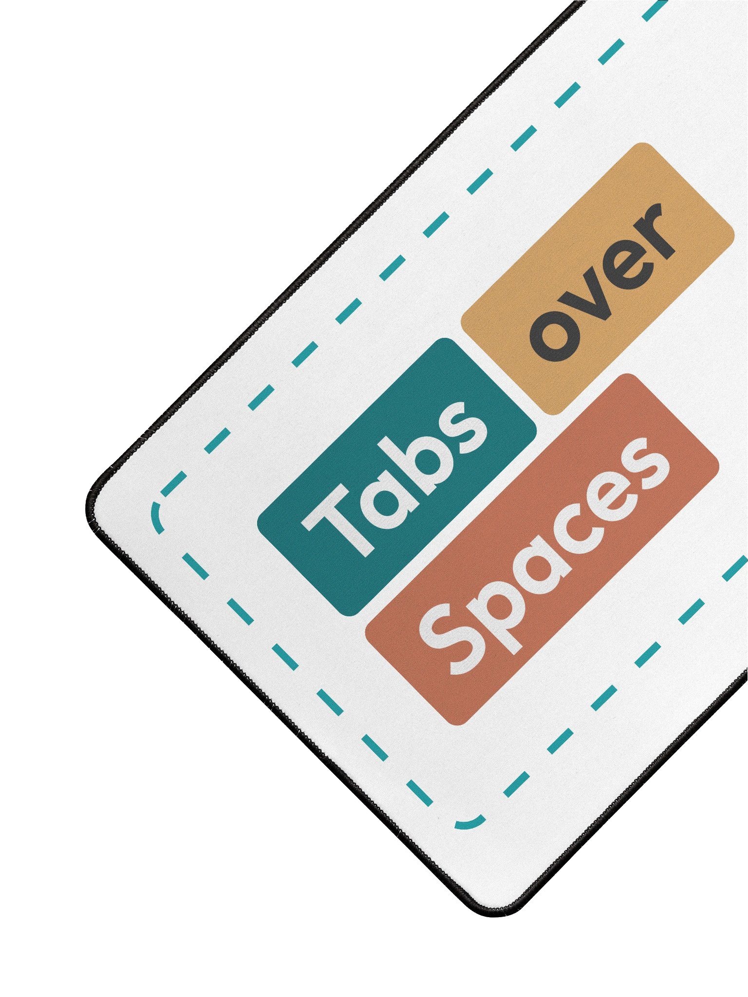 Tabs Over Spaces Desk Mat — 15.5 x 31.5 product image (3)