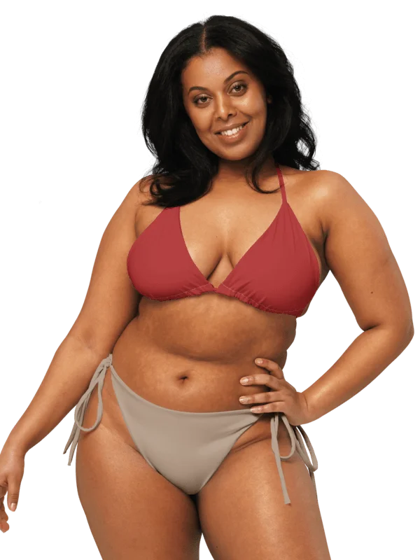 Bold Red String Bikini Top product image (4)