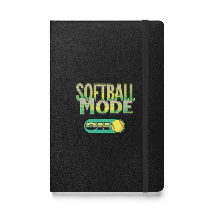 Softball Mode On Hardcover Bound Notebook product image (1)