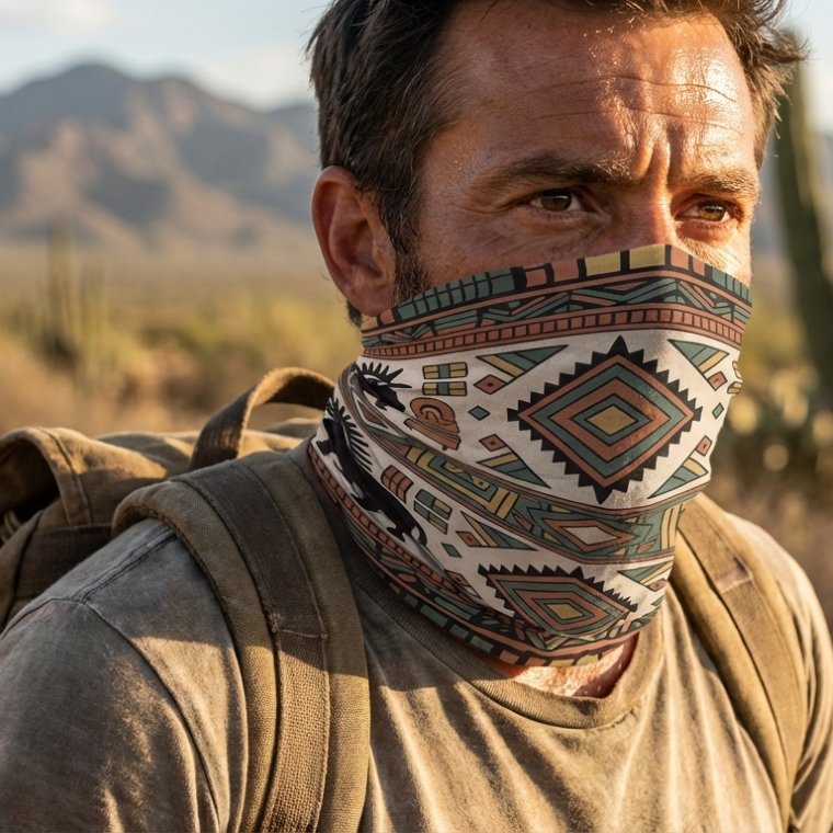 Nomad Neck Gaiter – Mexican Symmetry Edition 04 product image (3)