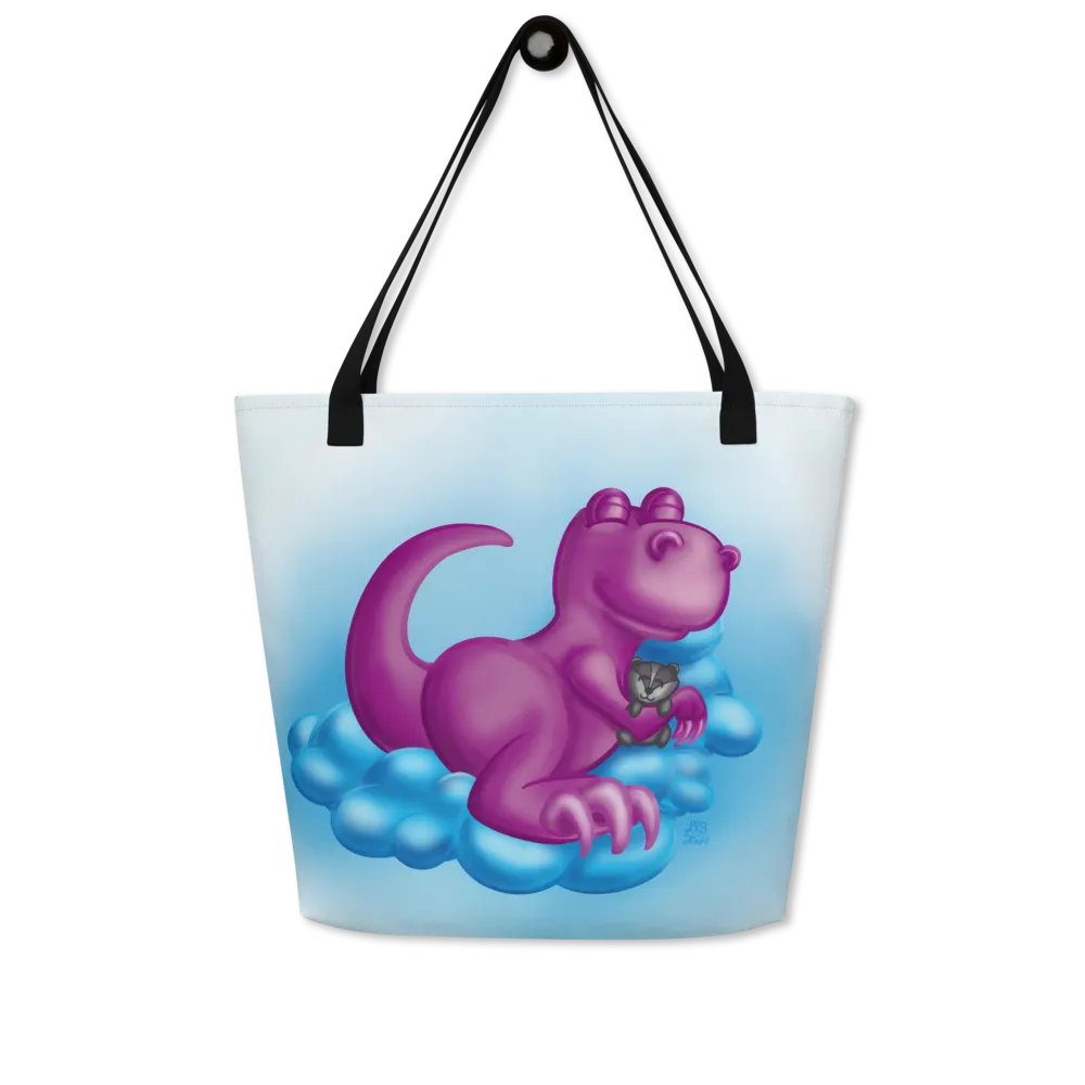 Sleepy Dino Tote product image (3)