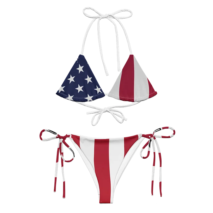 Patriotic She's Right Flag Bikini Set product image (1)