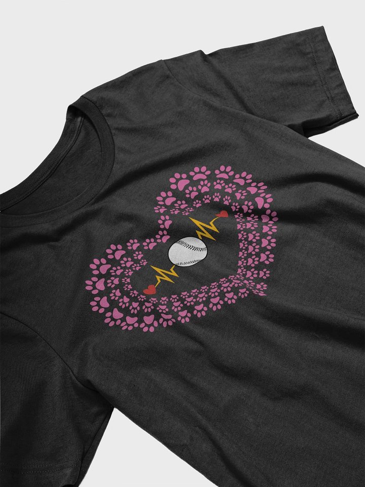 Heart Paw Print Baseball T-Shirt product image (2)