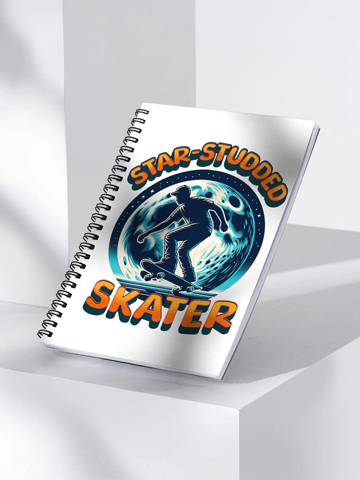 Star-Studded Skater Spiral Notebook product image (2)