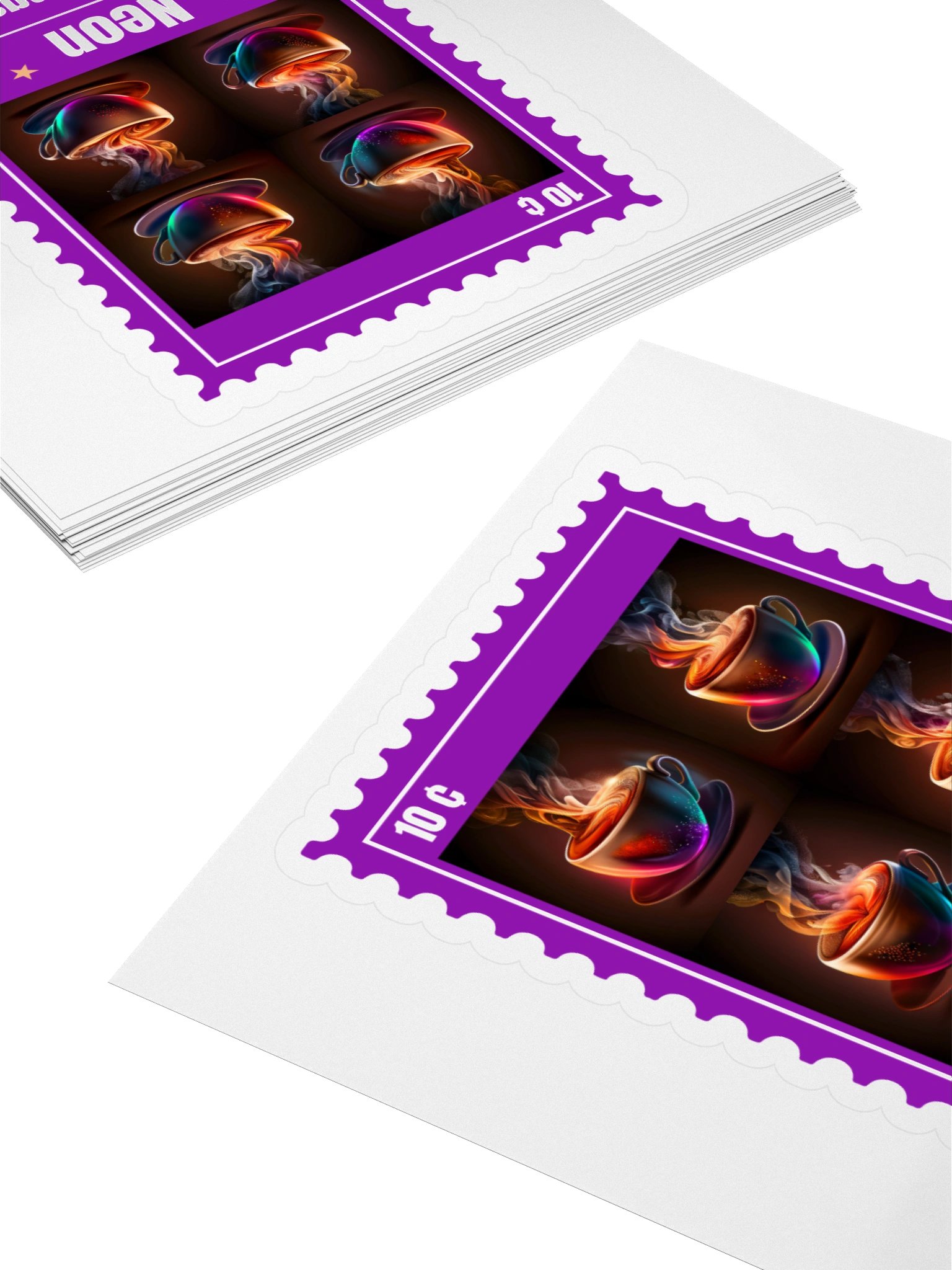 Neon Mornings Kiss Cut Sticker product image (4)