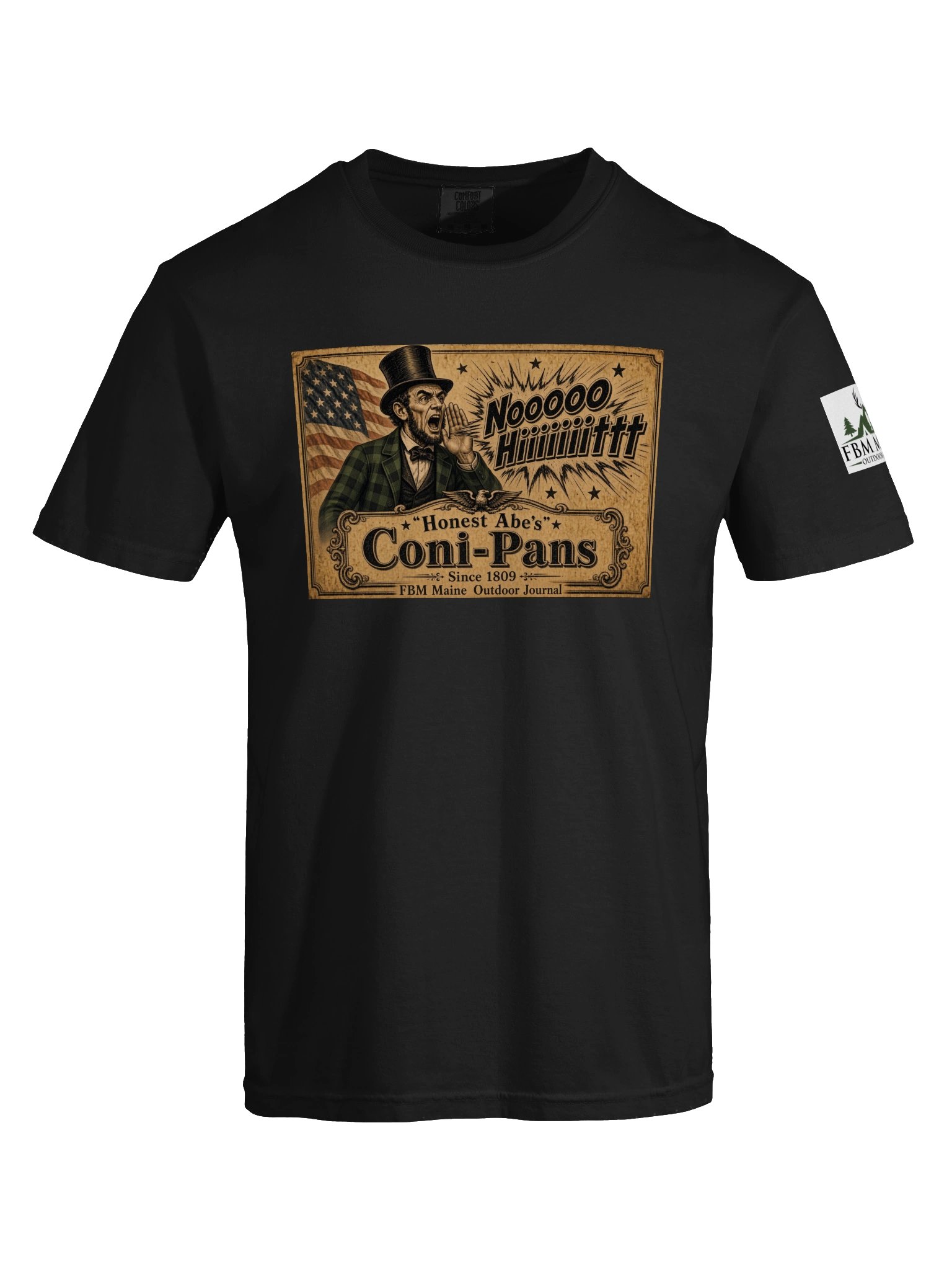 Honest Abe's Coni-Pans T-Shirt (Black) product image (5)