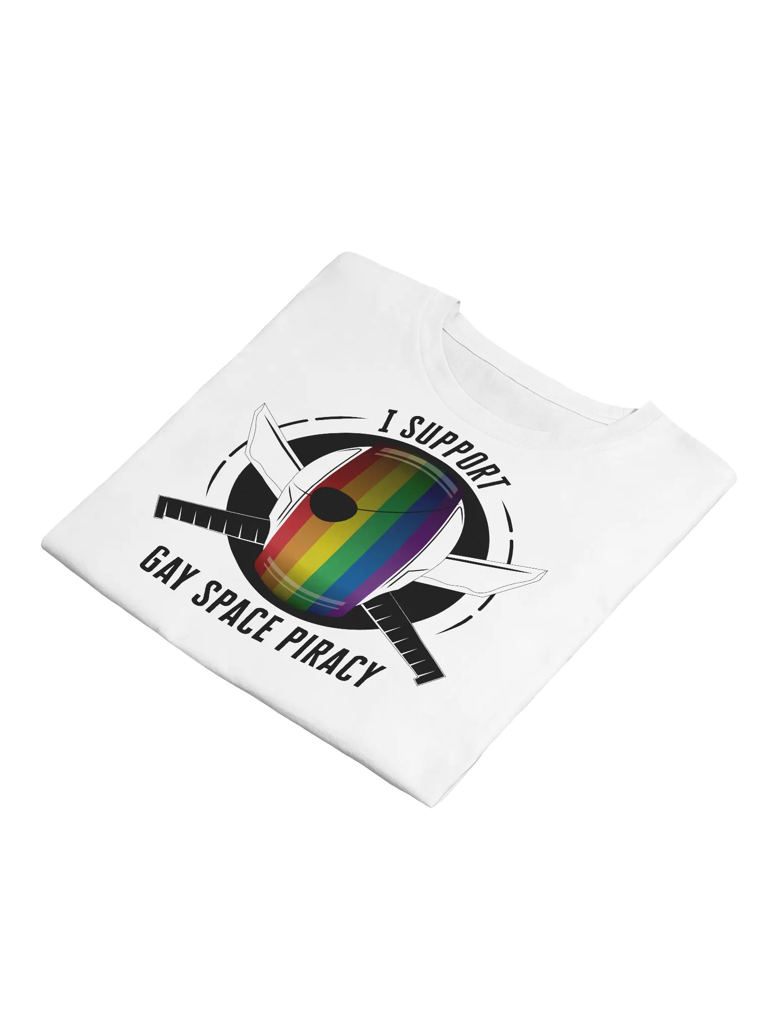 I Support Gay Space Piracy Crop Top product image (12)