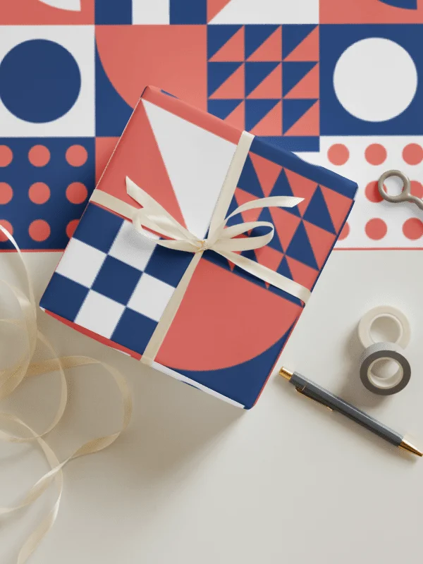 Geometric Pattern Wrapping Paper Sheets (3) product image (1)