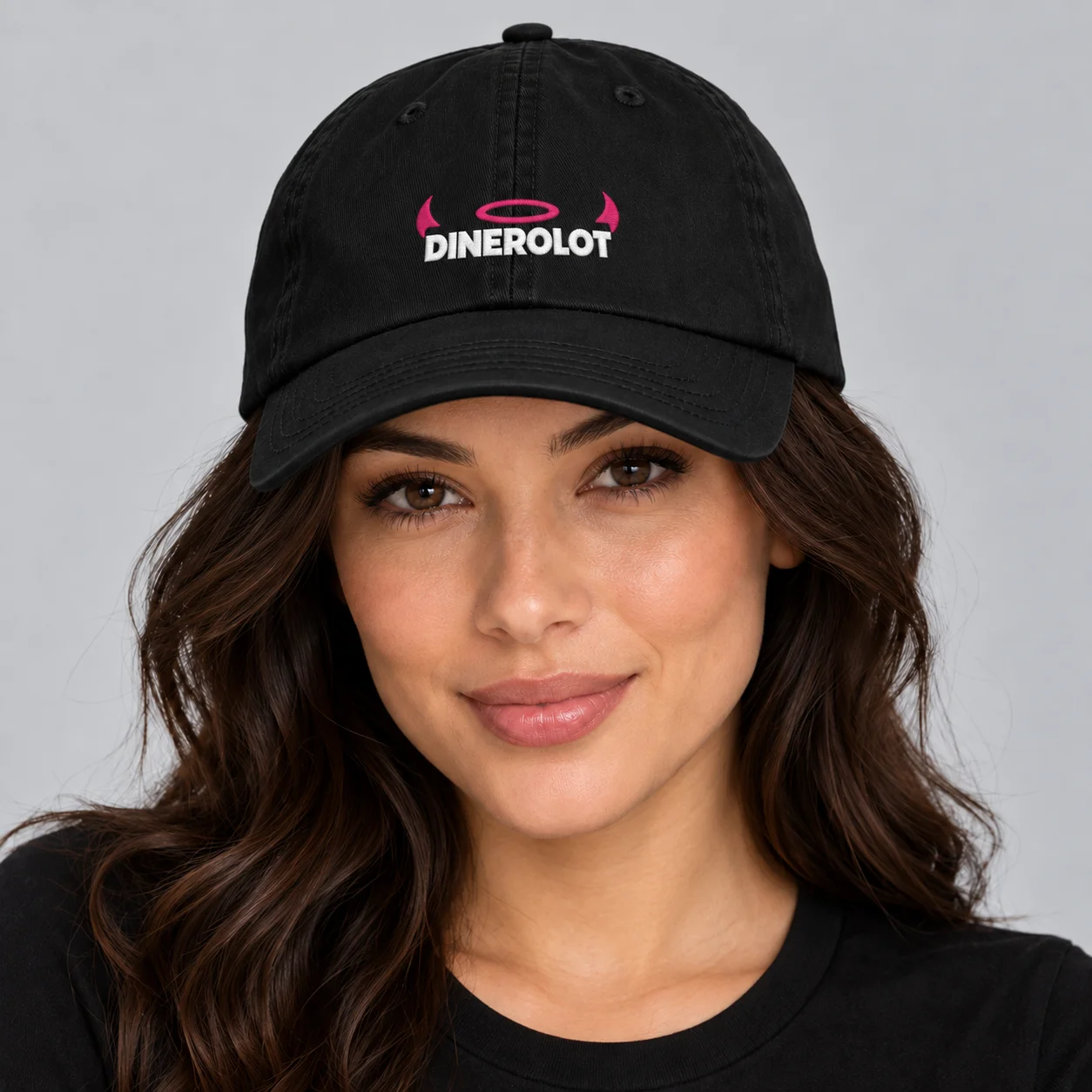 Booty Demon DINEROLOT Halo Women's Embroidered Cap product image (5)