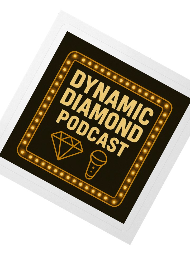 Dynamic Diamond Podcast Sticker product image (2)