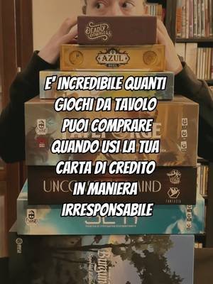 La situazione potrebbe facilmente sfuggire di mano…👀 Qual è l’ultimo acquisto impulsivo che avete fatto? 🙈 #lovedraft #giochidatavolo #boardgame #bgg #boardgameitalia #acquisticompulsivi #money