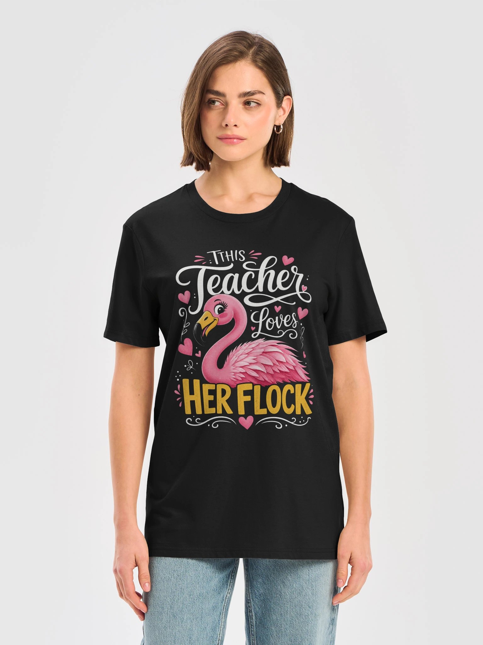 This Teacher Loves Her Flock T-Shirt product image (3)