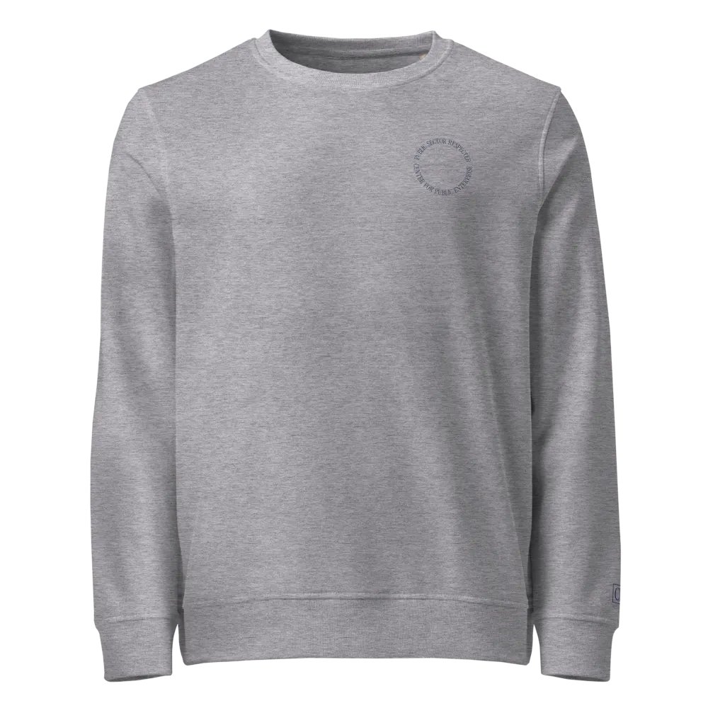 Embroidered Circle Crewneck (Gray) product image (1)