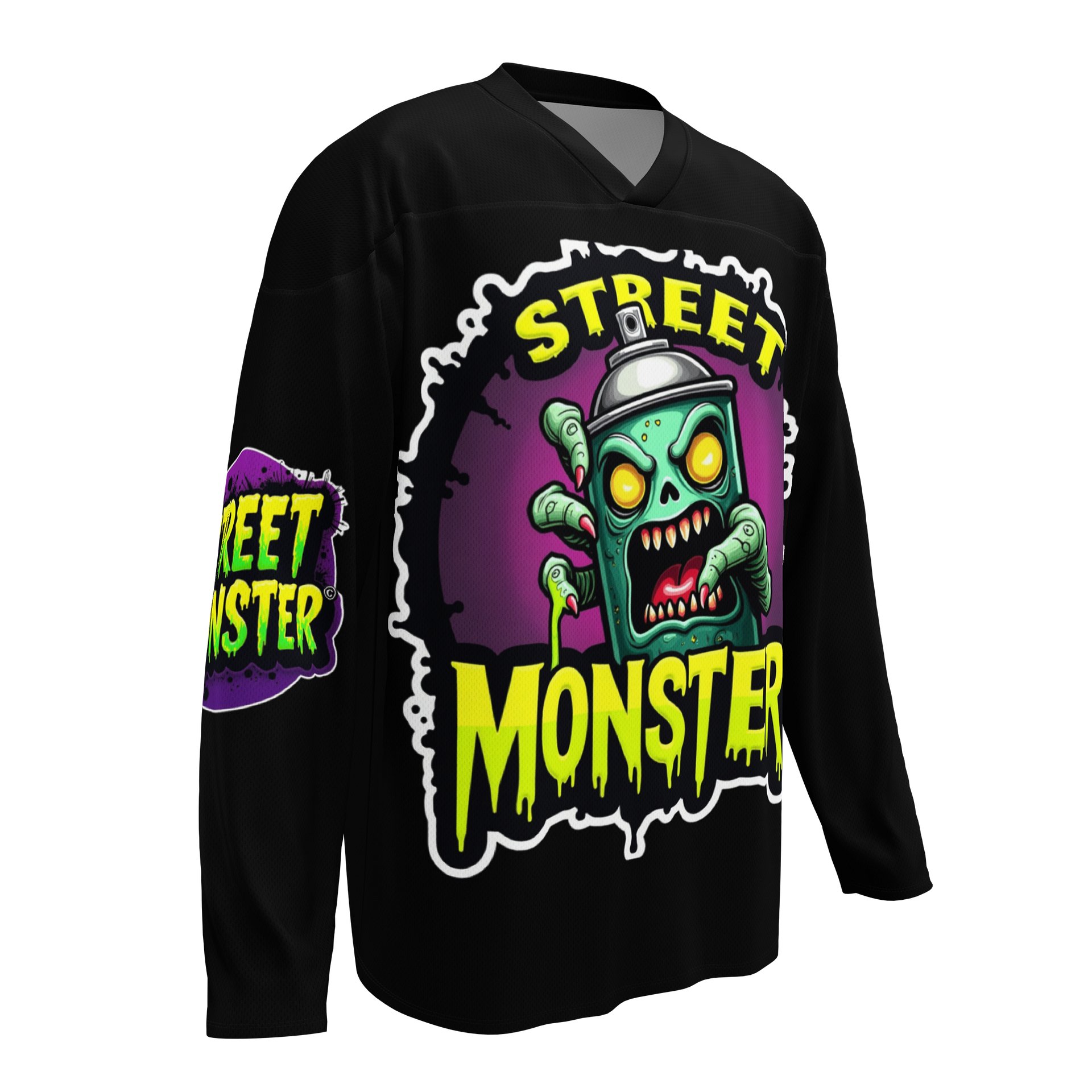 LIMITED EDITION - CNX Core All-over print Unisex Long Sleeve Tee — Street Monster 001 product image (3)