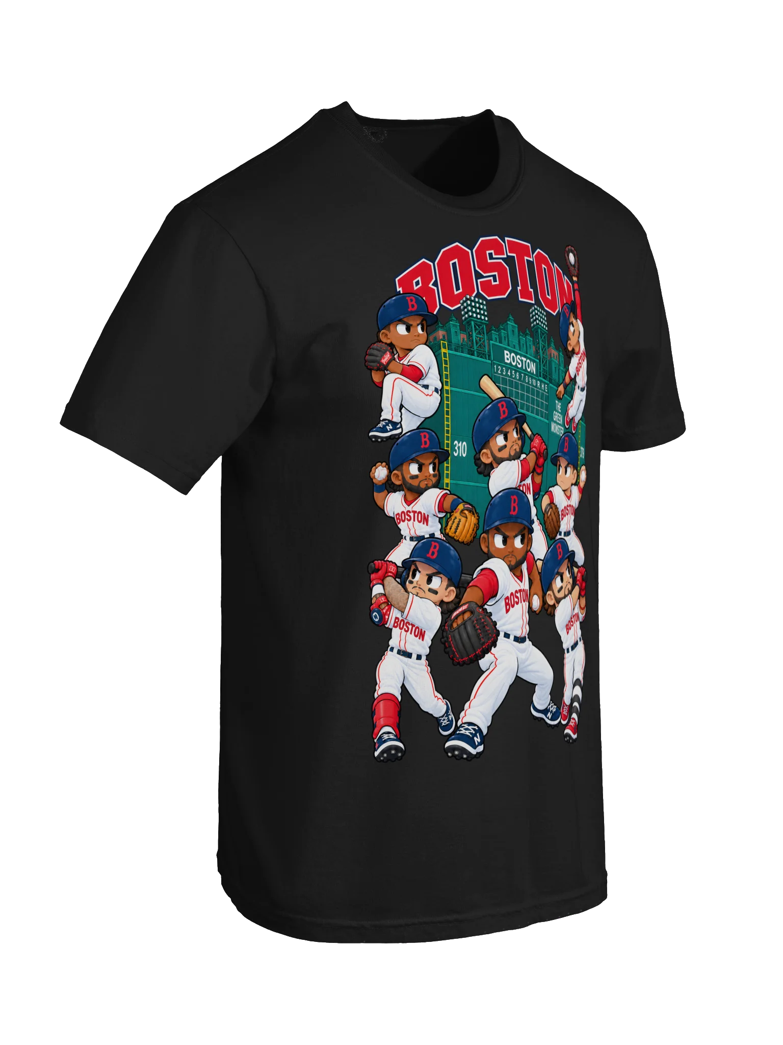 Boston Baseball Animated Player T-Shirt product image (38)
