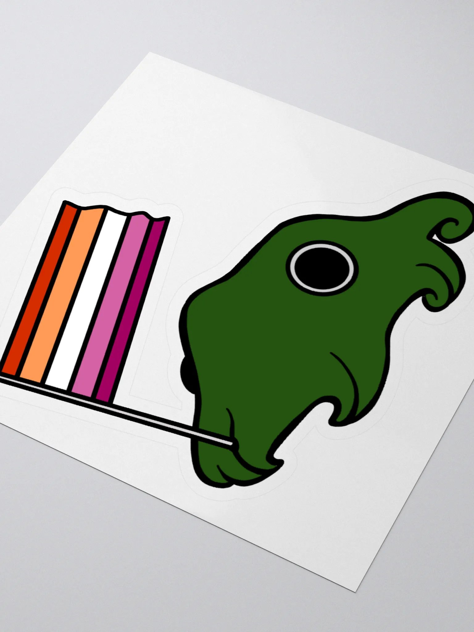Lesbian Pride Flag Sticker product image (3)