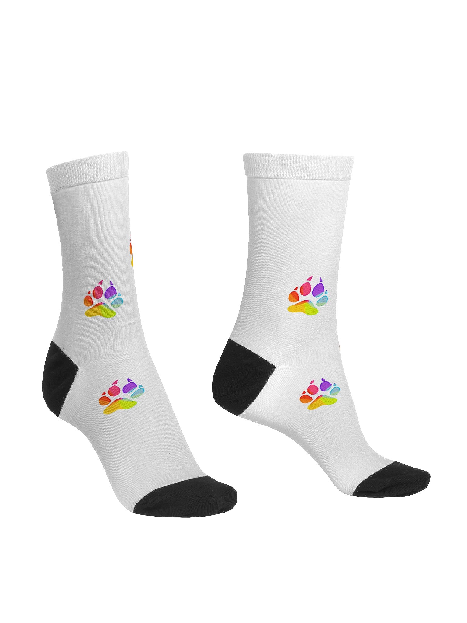 Rainbow paw socks product image (3)