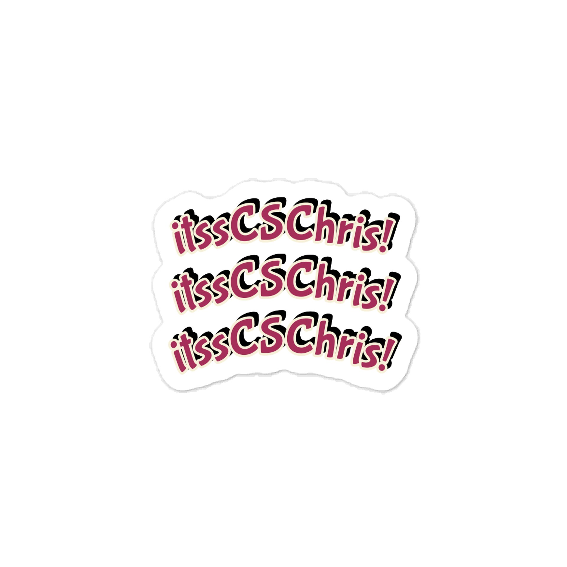itssCSChris! itssCSChris! itssCSChris! Sticker product image (1)