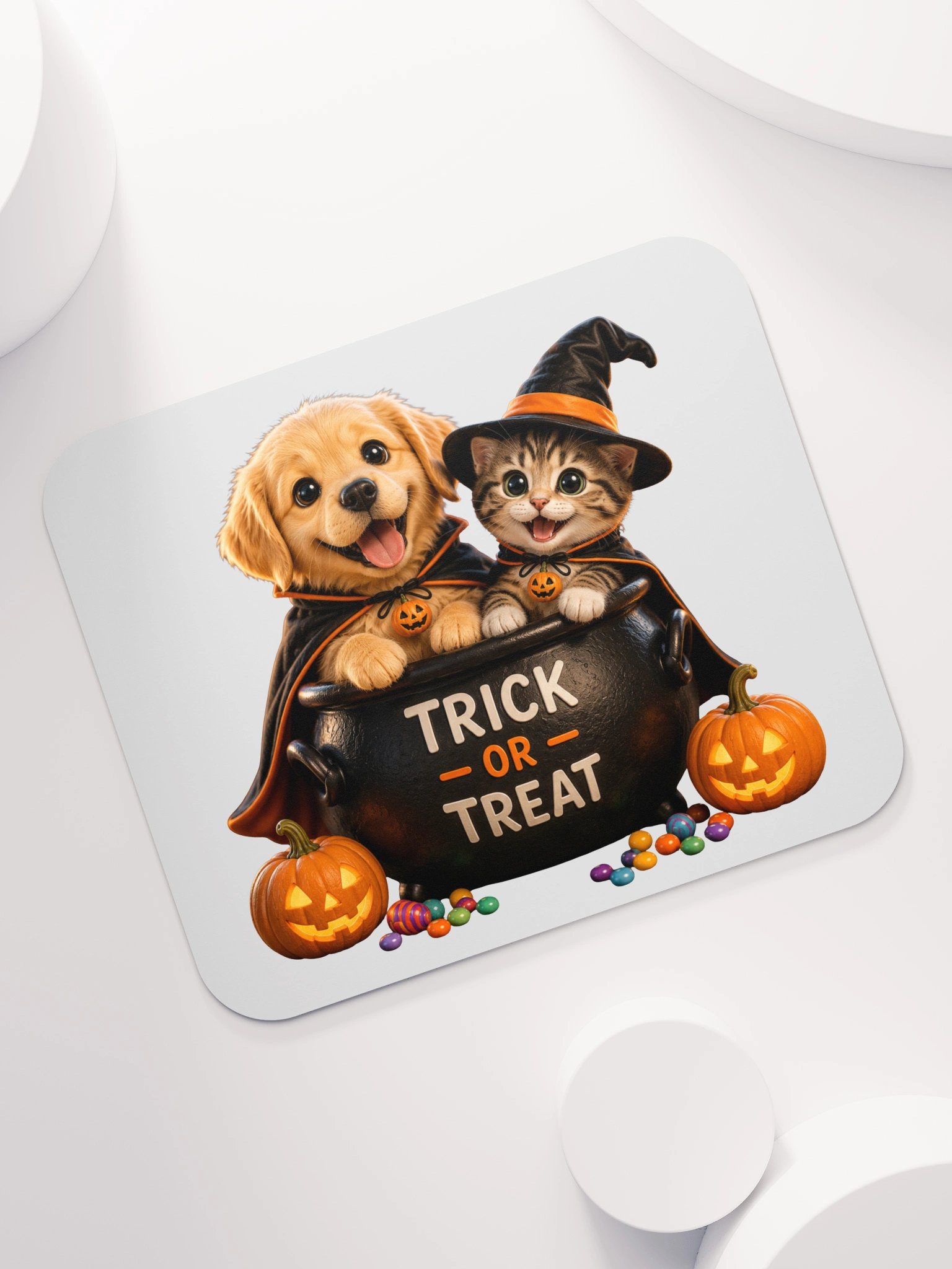 Trick or Treat Dog and Cat Mousepad product image (7)