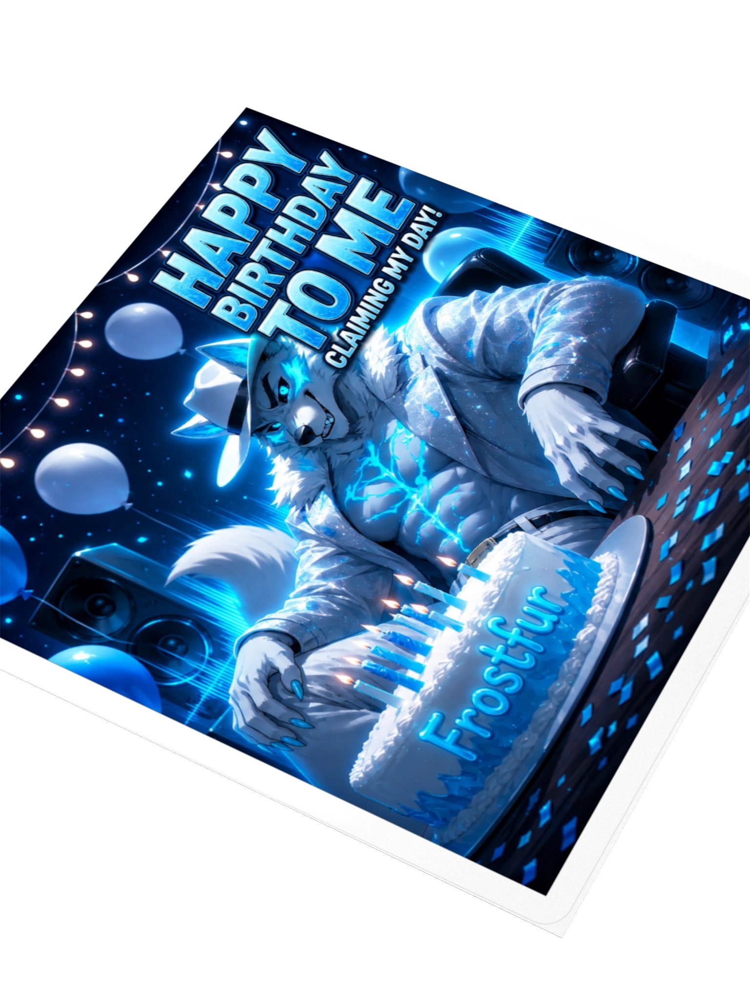 Happy Birthday to Me – Frostfur Sticker product image (3)