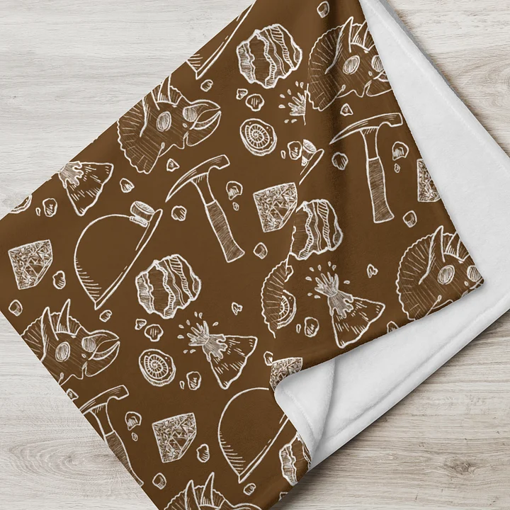 Geology Sketches Throw Blanket product image (2)