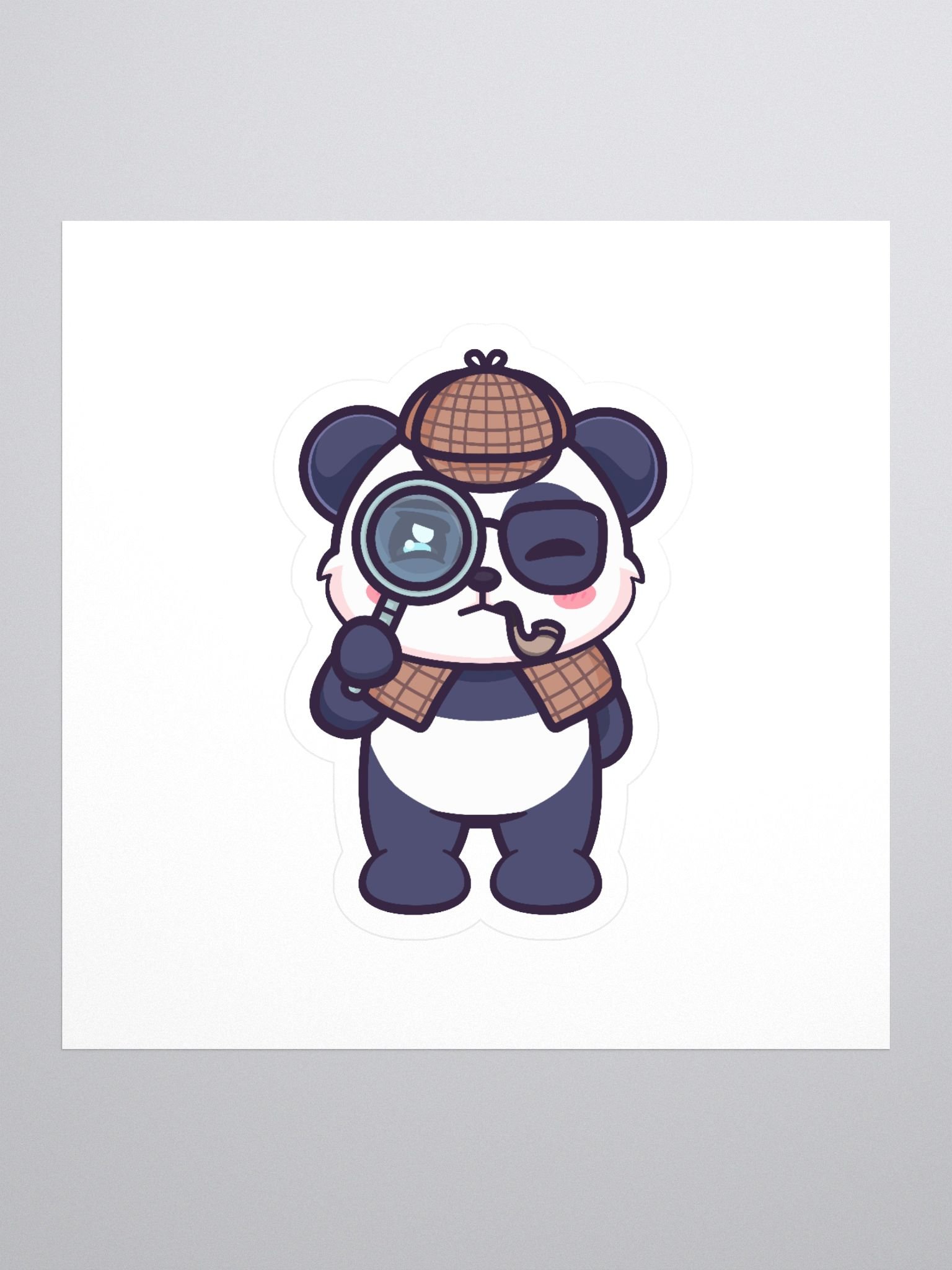 Detective Panda Sticker product image (1)