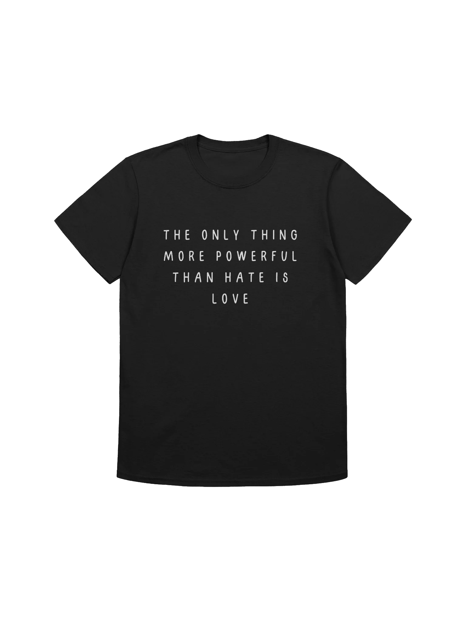 The only thing more powerful than hate is love Soft-style Tee product image (2)