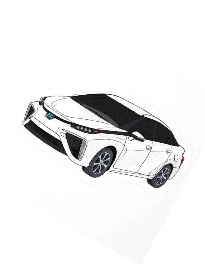 Hydrogen Car Sticker product image (5)