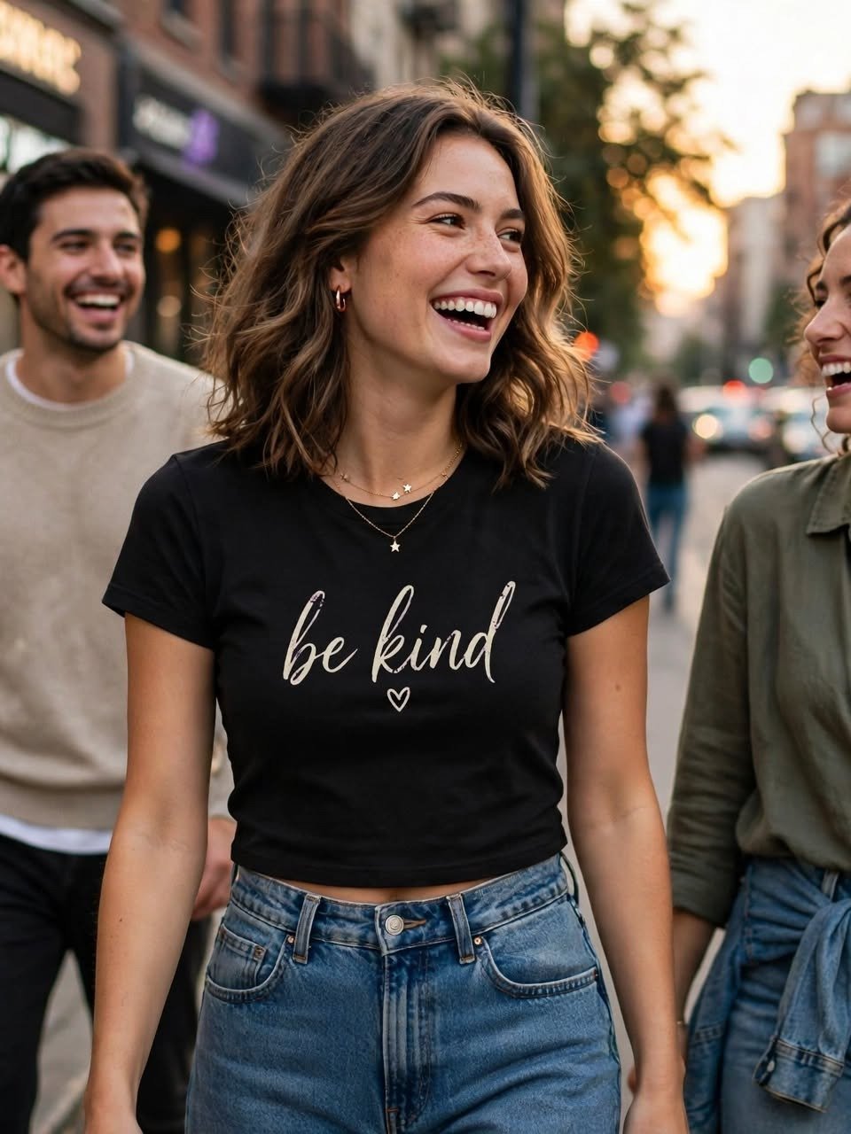 Be Kind Script Crop Tee product image (2)