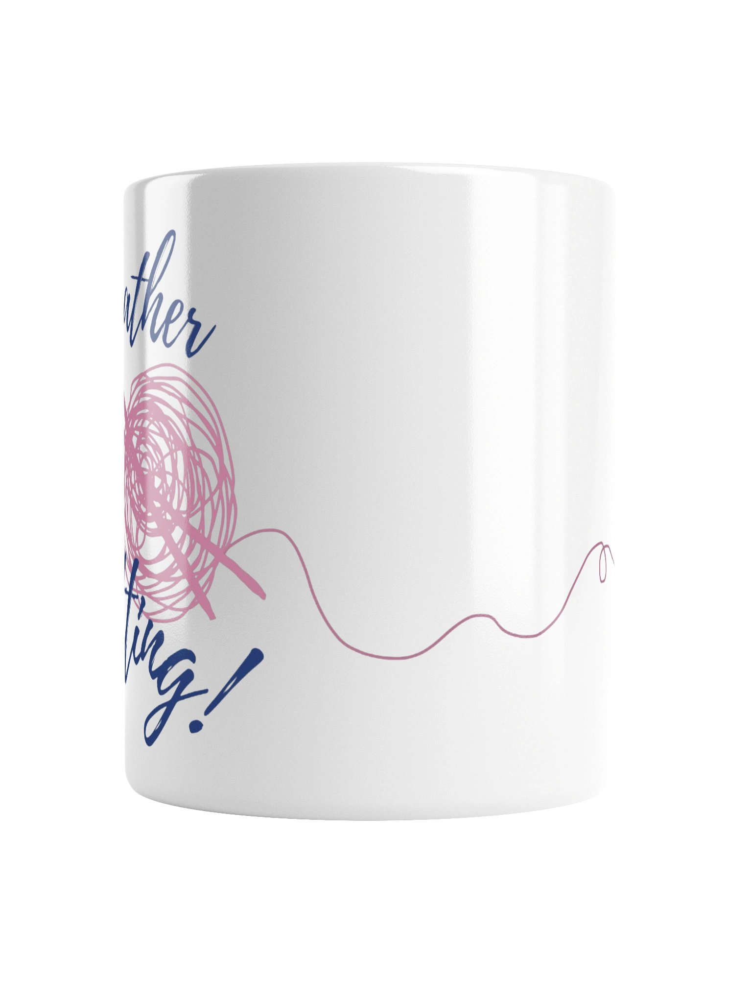 I'd Rather Be Knitting! Mug - Pretty In Pink product image (3)