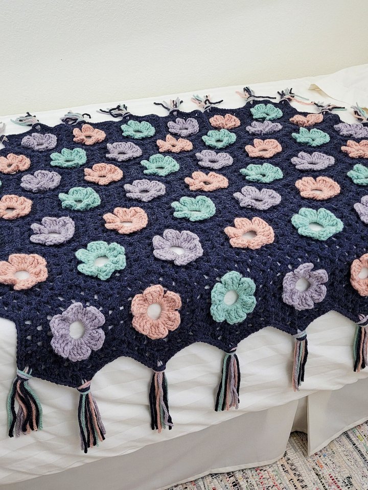 Moonlit Petals Blanket Crochet Pattern product image (2)