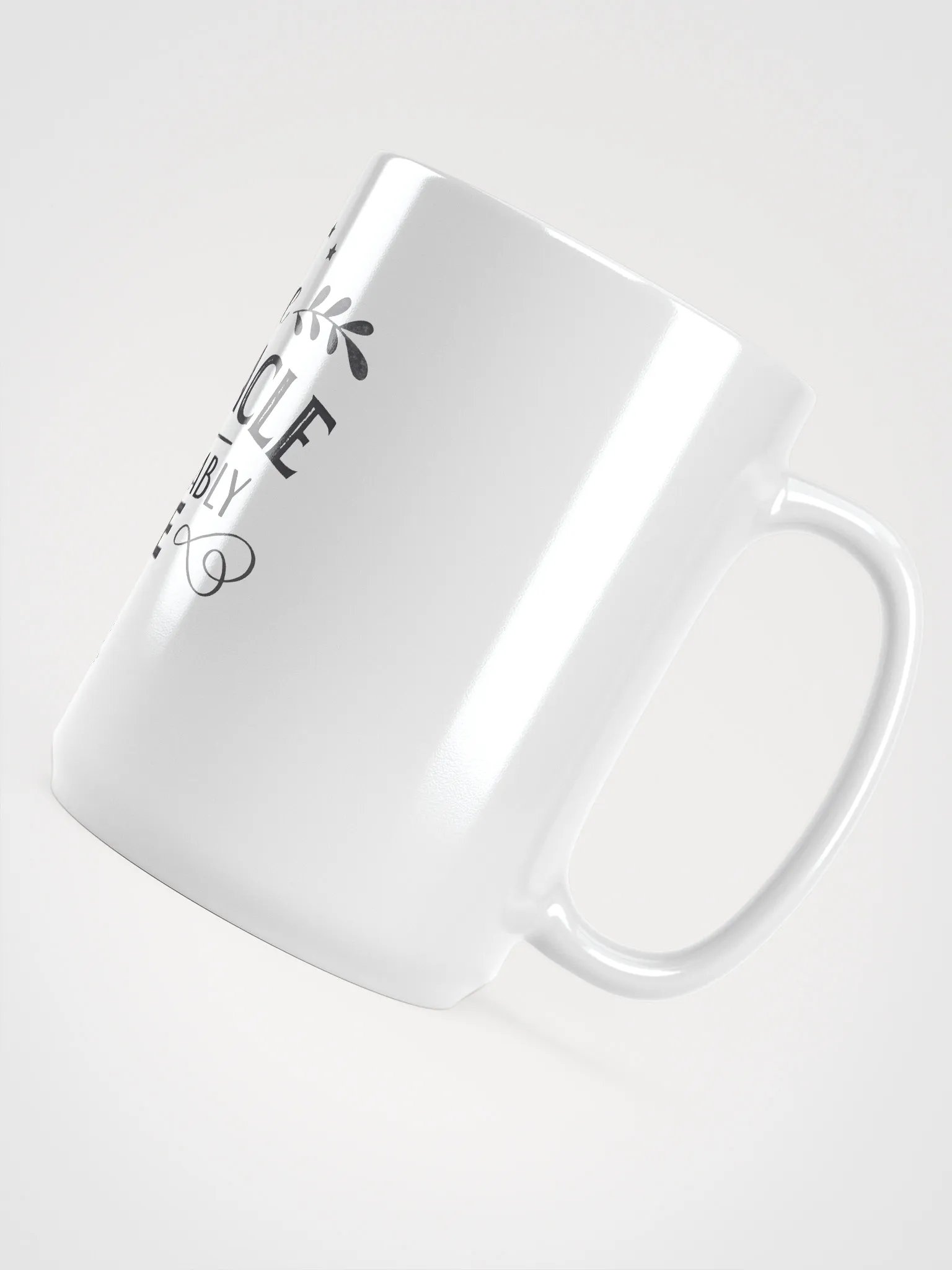 Obstacle Reflection White Glossy Mug product image (4)