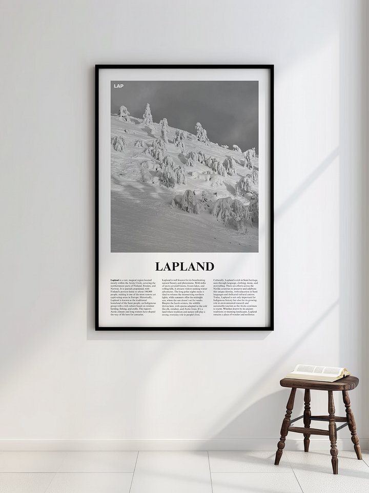 Lapland 02 Newspaper Poster | Framed product image (2)