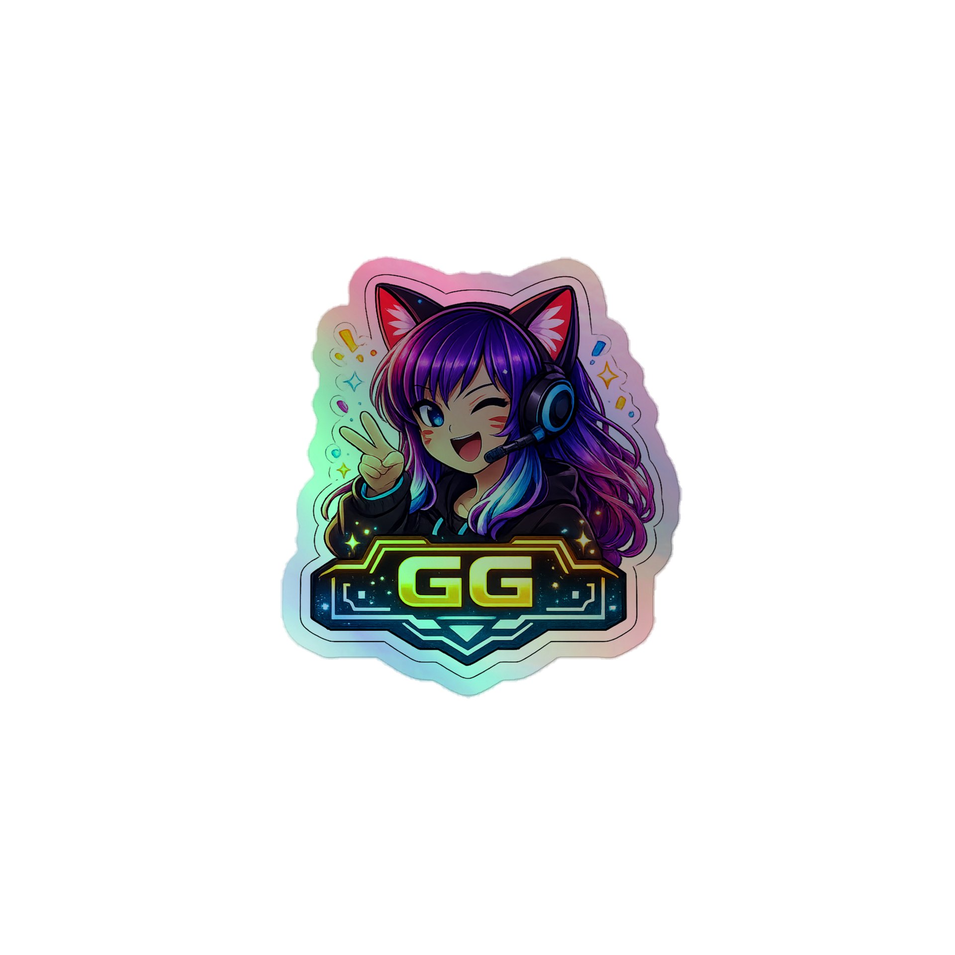 • AKC // Callie Sticker GG | Holographic | Callie Emote Badge Series product image (1)