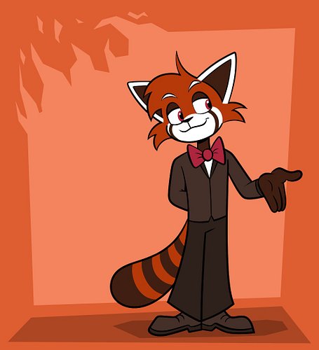His name is Redmond because he's like a red panda and stuff

#rockstarrabbit