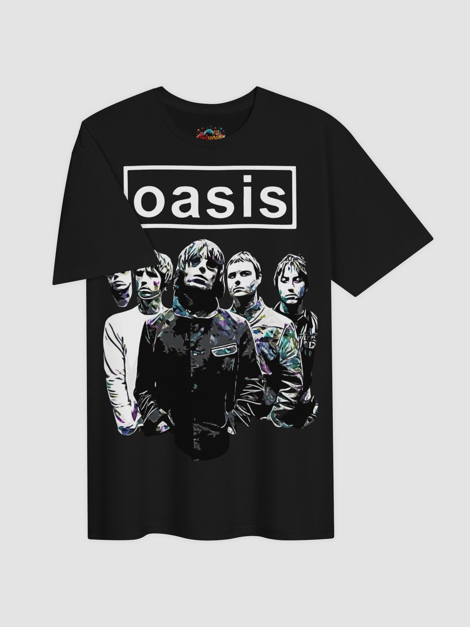 Oasis Band Graphic Tee | Liam Noel Gallagher Pop Art Portrait | Britpop 90s Collector Shirt product image (3)