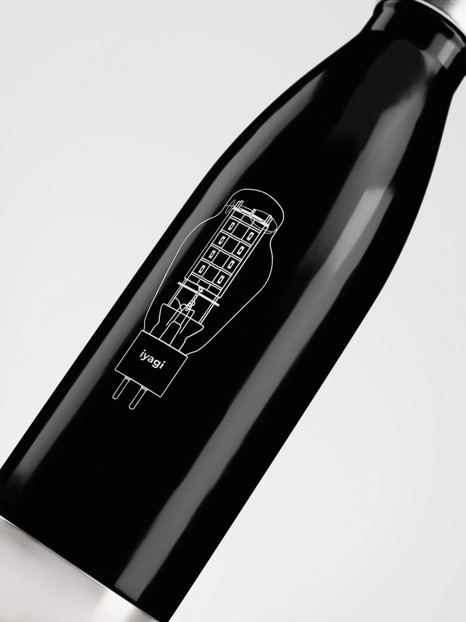 iyagi 300B Tube Stainless Steel Water Bottle (black) product image (5)
