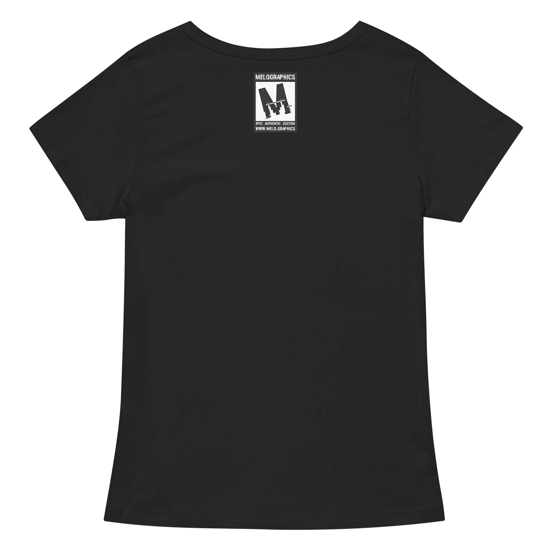 #MeloCrew Vibes: Duotone - Classic Women's V-Neck T-Shirt | #MadeByMELO product image (3)