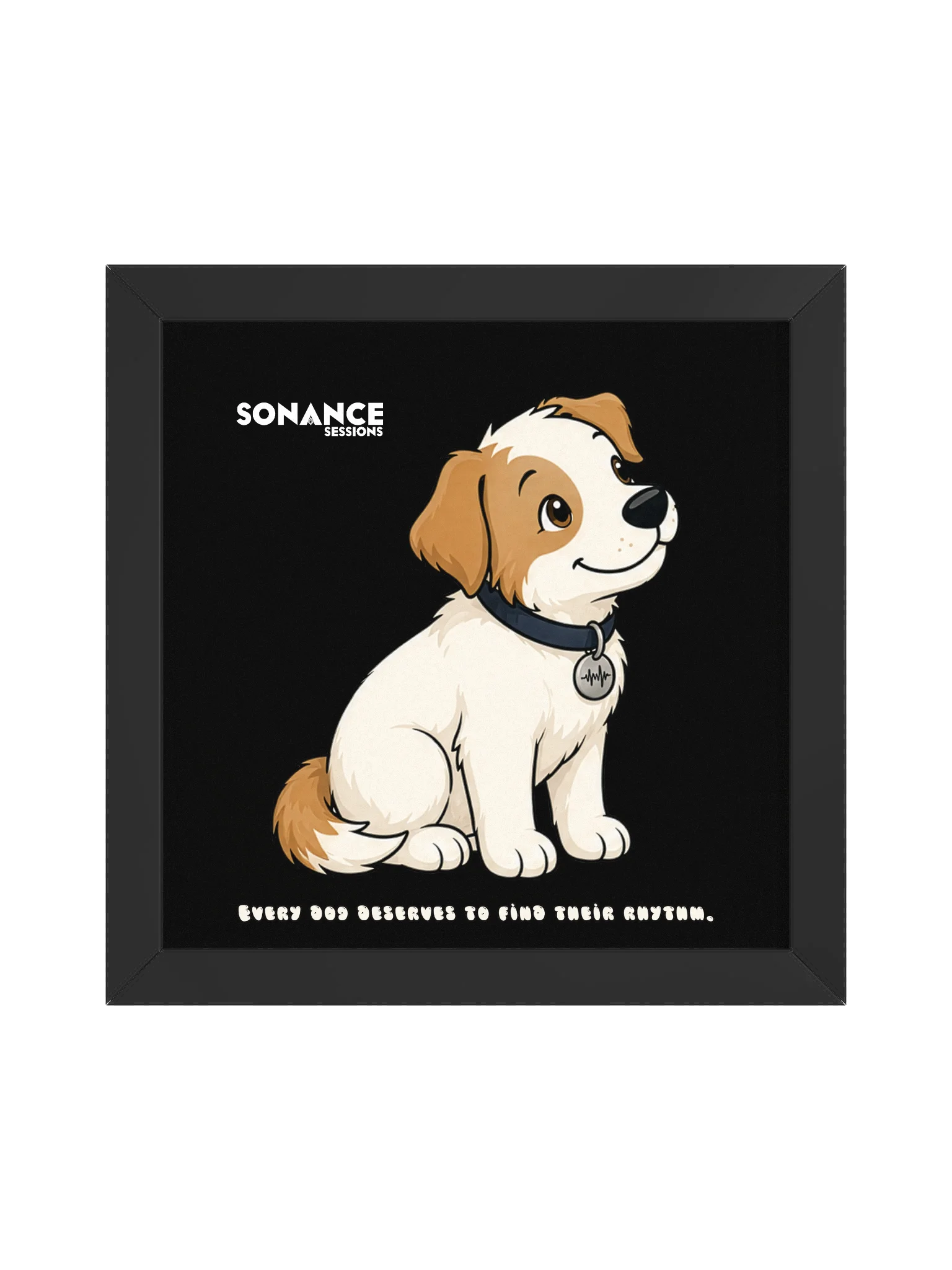 Sonance Dog Framed Matte Poster (Look Up) product image (1)