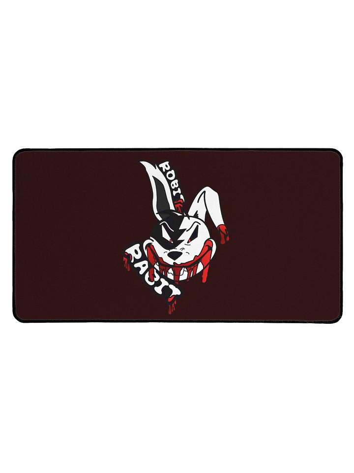 Blood Rabit mousepad in black product image (1)