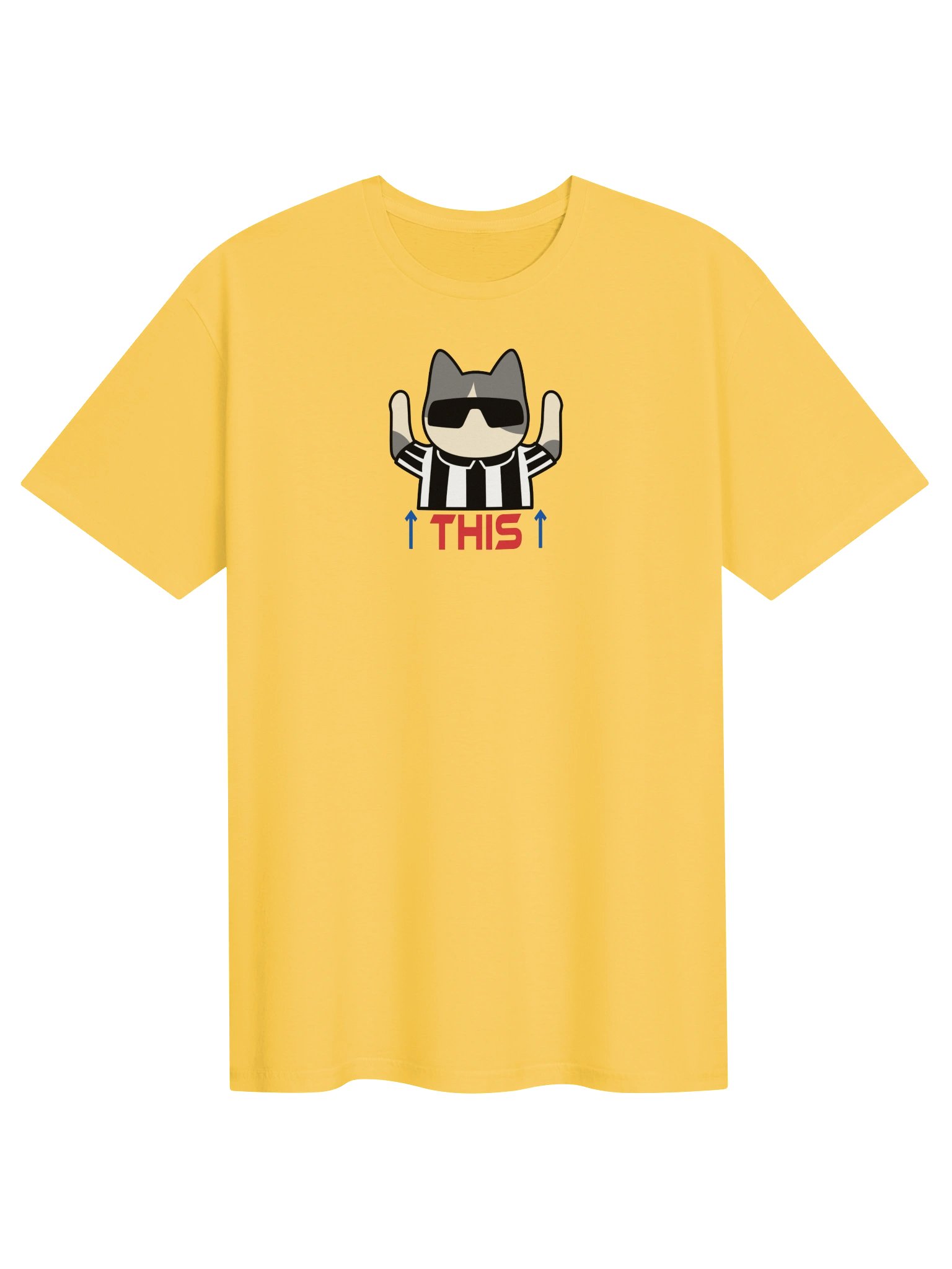 American Football Cat (THIS - touchdown signal) - Unisex Adult Super Soft Lightweight T-shirt product image (5)