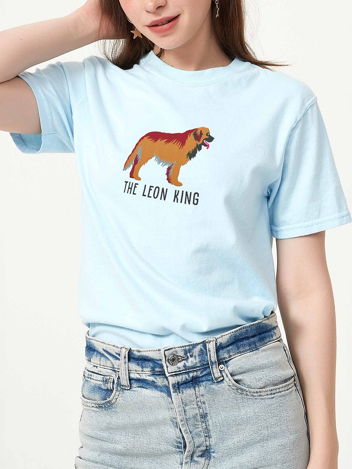 The Leon King T-Shirt(Embroidered) of a Leonberger(Tan) product image (2)