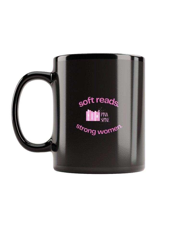 SRSW Black Mug (pink design) product image (1)