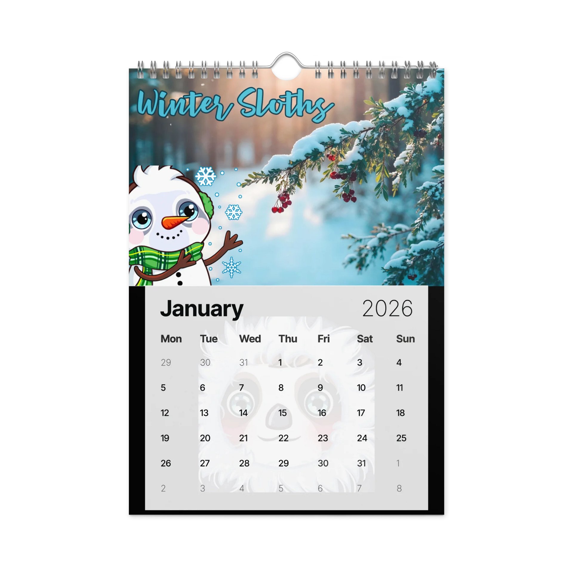 Sloths 2026 Calendar product image (2)