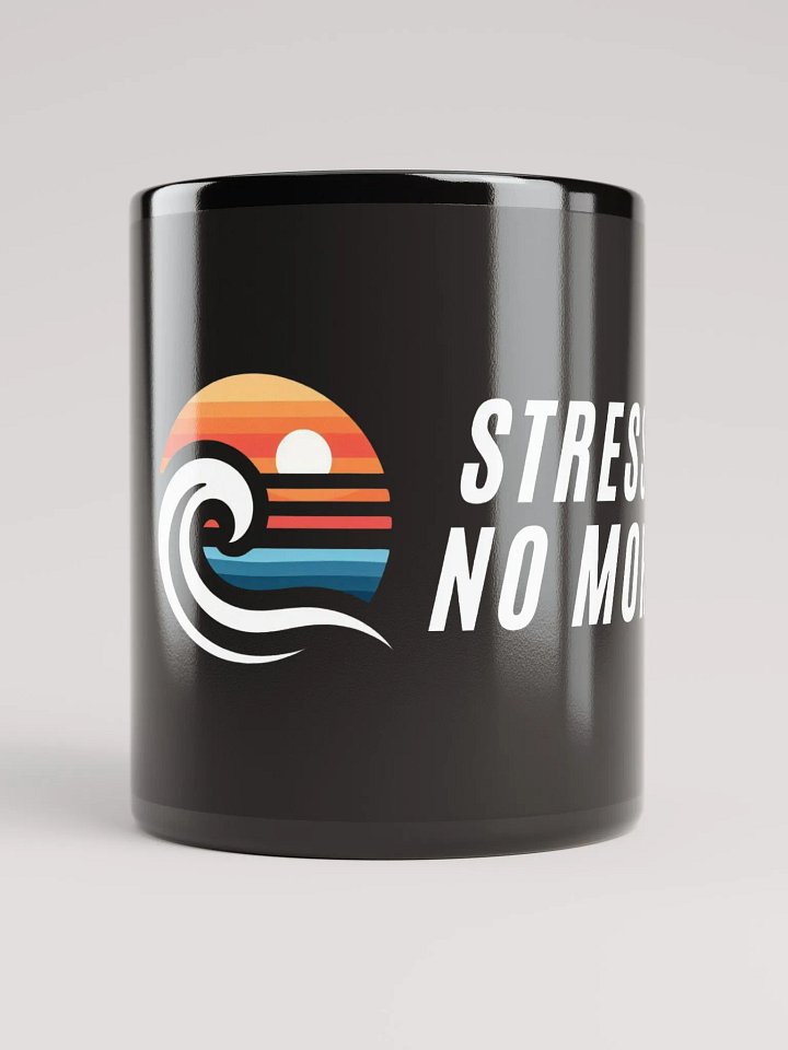 Coastal Waves and Sun Abstract Mug | stress no more product image (1)