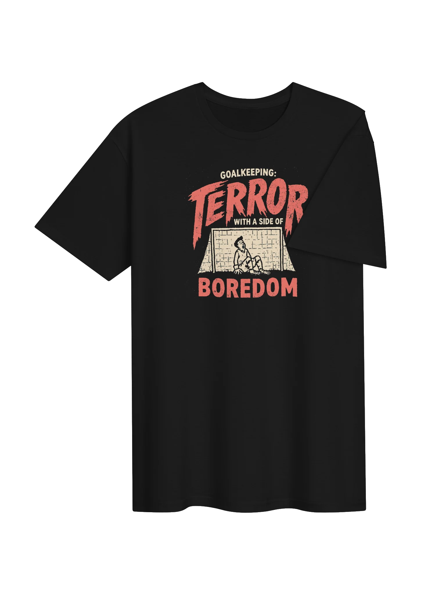 Goalkeeping: Terror, Boredom Yawning Tee product image (4)